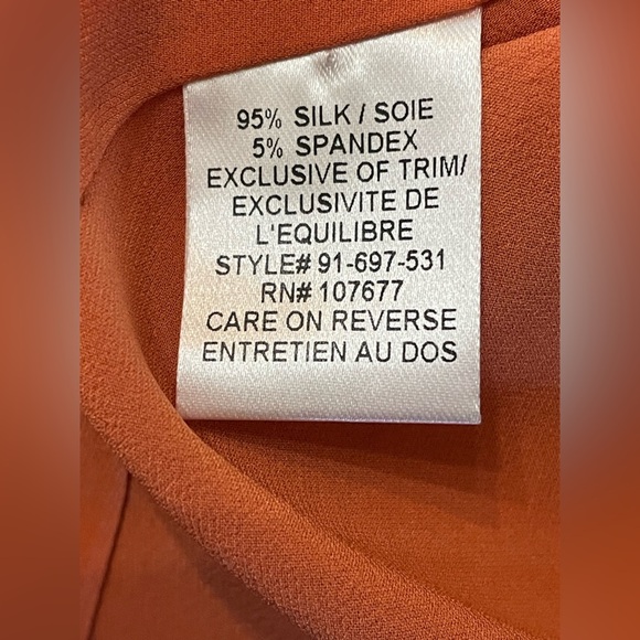 Alice + Olivia Mini Dress Orange Silk High Neck Beaded embroidered A-line Dress - Picture 8 of 8